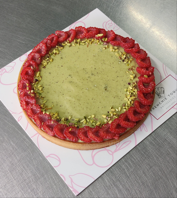Pistachio & Raspberry Tart