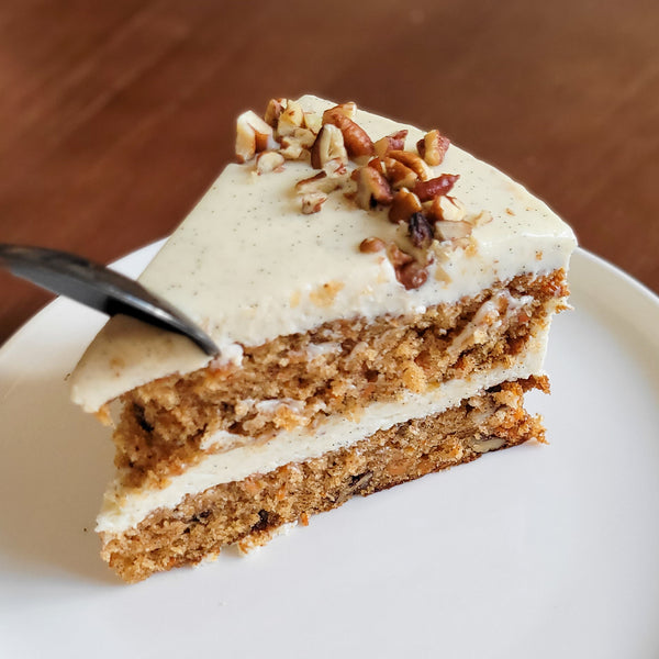 Rich, creamy, moist and delicious carrot cake cheesecake! The best birthday cake in Hong Kong for our carrot cake lovers. No raisins!