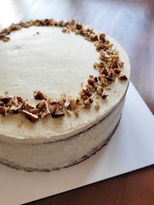 Rich, creamy, moist and delicious carrot cake cheesecake! The best birthday cake in Hong Kong for our carrot cake lovers. No raisins!
