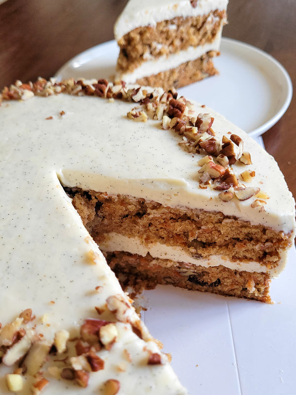 Rich, creamy, moist and delicious carrot cake cheesecake! The best birthday cake in Hong Kong for our carrot cake lovers. No raisins!