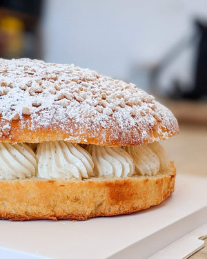 Our Tropezienne is one of our seasonal cake on the menu and one of the best.